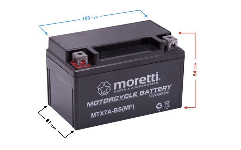 Akumulator Moretti Agm Gel Mtx A Bs Moretti Motoryzacja Empik