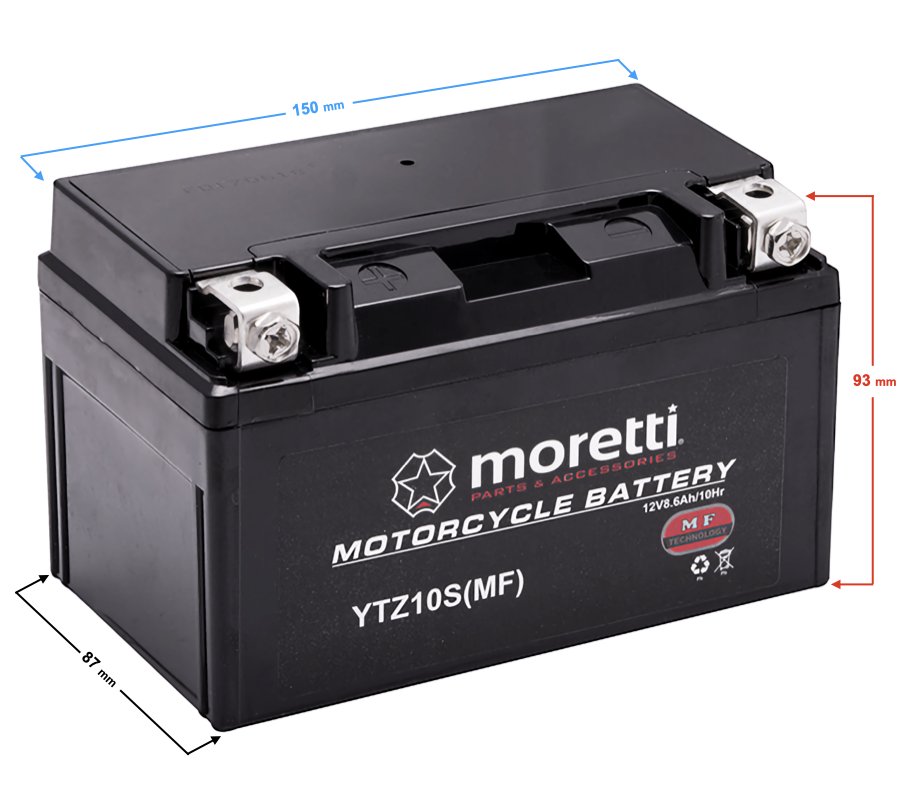 Фото - Автоакумулятор AGM Akumulator Moretti   MTZ10S (Gel)