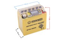 Akumulator Moretti AGM (I-Gel) MTX5L-BS ze wskaźnikiem