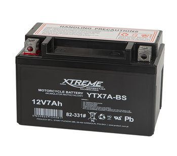 Akumulator motocyklowy Xtreme 12V 7Ah do motocykli skuterów - XTREME