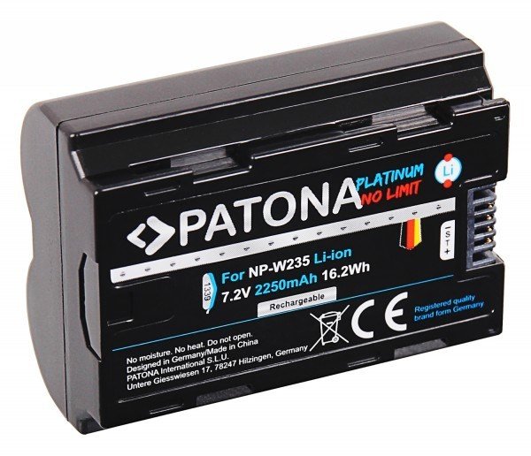 Фото - Акумулятор / батарейка Platinum Akumulator Patona  Np-W235 Do Aparatu Fujifilm X-T4 