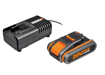 Akumulator WORX WA3601, 20 V, 2 Ah + ładowarka 2 A - Positec