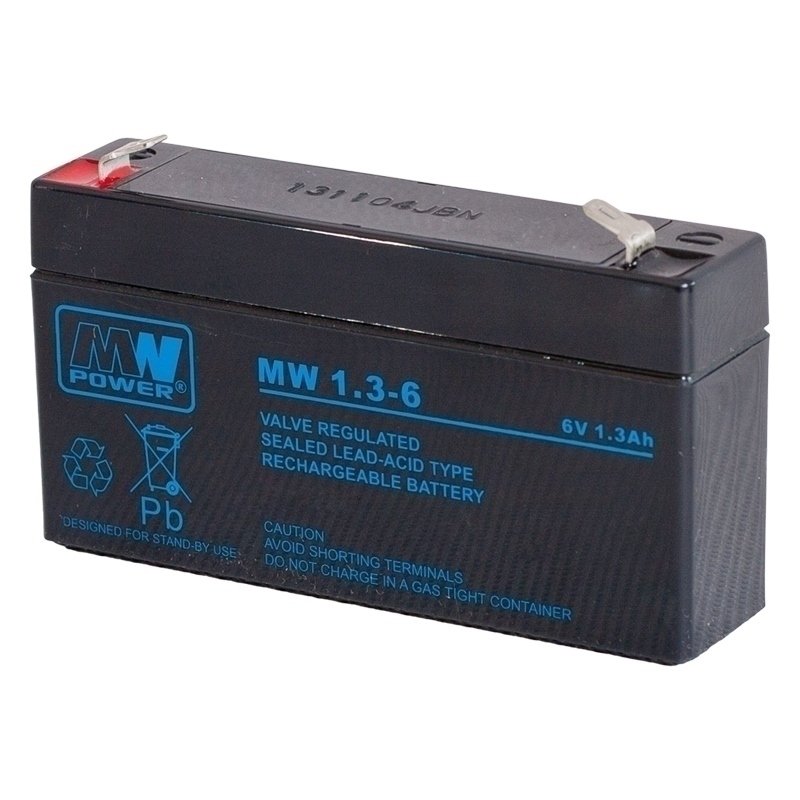 Фото - Батарея для ДБЖ MW Power Akumulator żelowy 6,0V/1,3Ah MW 