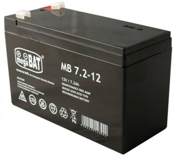 Akumulator żelowy bezobsługowy Mega Bat MB 12V 7,2Ah - Mega Bat