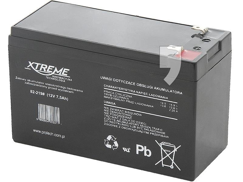 Akumulator żelowy BLOW 82-219 Xtreme, 7500 mAh, 12 V