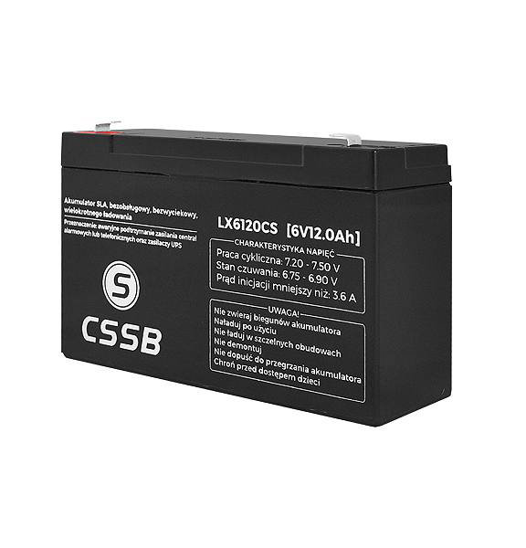 Фото - Батарея для ДБЖ Akumulator żelowy CSSB 6V 12Ah