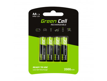 Akumulatorki Paluszki, Green Cell, 4x AA HR6, 2000 mAh - Green Cell