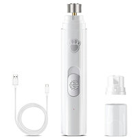 Akumulatorowa szlifierka do pazurów z diamentową końcówką - cicha i precyzyjna biała ZW34