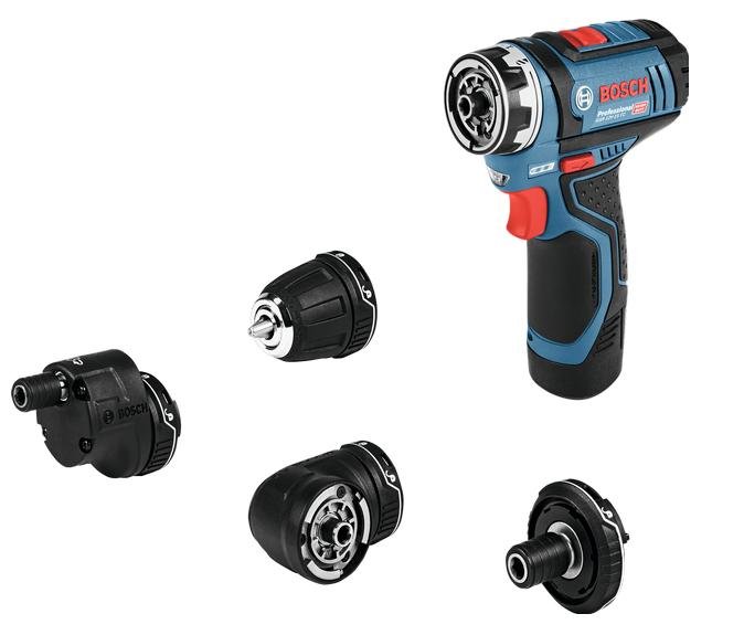 Akumulatorowa wiertarko-wkrętarka BOSCH GSR 12V-15 FC Set Professional, 12 V