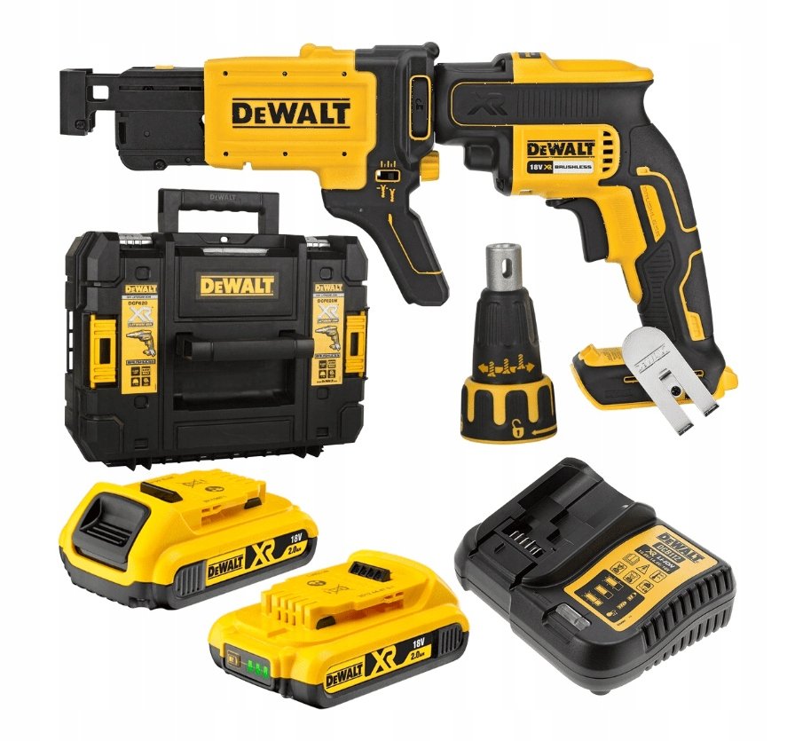Akumulatorowa wkrętarka DEWALT DCF620D2K, 18 V