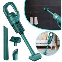 AKUMULATOROWY ODKURZACZ RĘCZNY BEZPRZEWOADOWY Z NASADKAMI DO SAMOCHODU