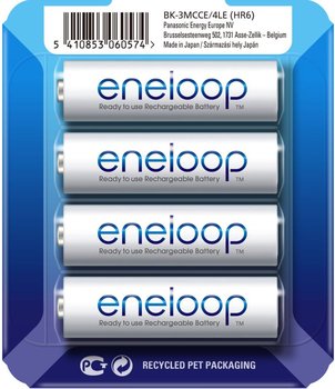 Akumulatory PANASONIC Eneloop BK-3MCCE, AA R6, 1900 mAh - 4 szt. - Panasonic