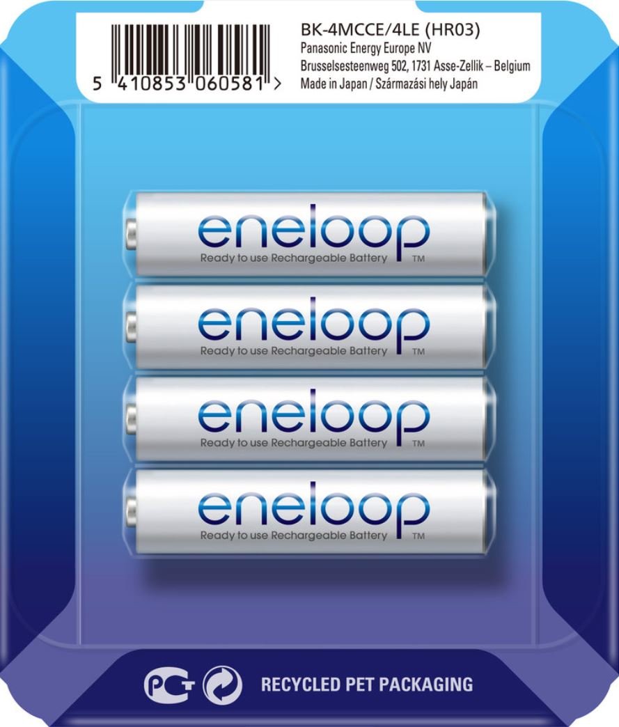 Akumulatory Panasonic Eneloop Bk-4Mcce, Aaa R03, 750 Mah, 4 Szt.