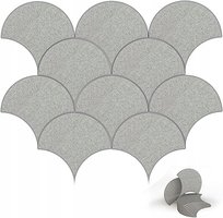 Akustyczny panel ścienny 10 sztuk 30x30cm Jasnoszary-Samoprzylepny Inny producent