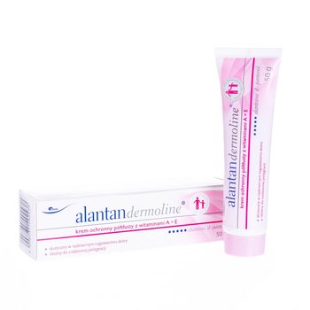 Alantan, Dermoline, krem ochronny półtłusty z witaminami A+E, 50 g - Alantan