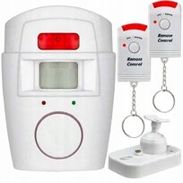 ALARM BEZPRZEWODOWY CZUJNIK RUCHU 105dB + 2 PILOTY
