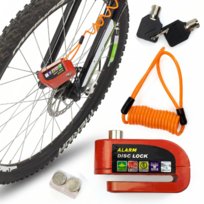 Alarm blokada rowerowa oraz linka zabezpieczająca