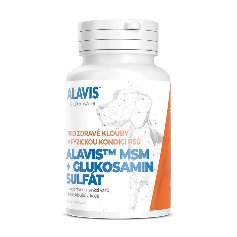 Фото - Ліки й вітаміни Alavis MSM + siarczan glukozaminy 60 tab 