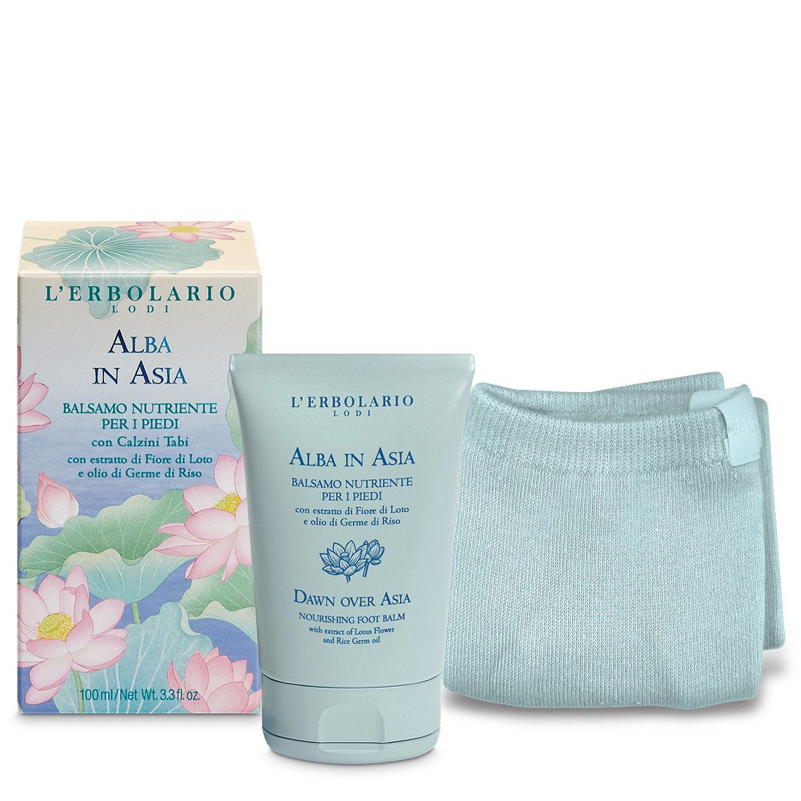 Empik Alba in Asia Odżywczy balsam do stóp ze skarpetkami Tabi, 100ml