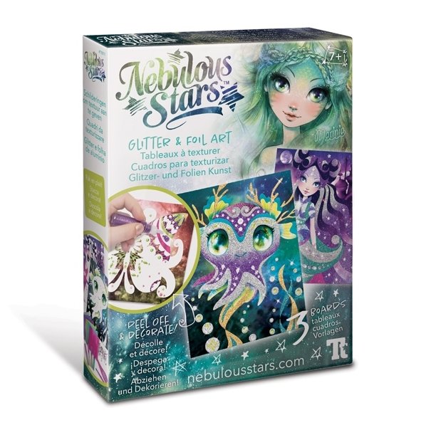 Album do scrapbookingu z folią i brokatem Marinia Nebulous Stars
