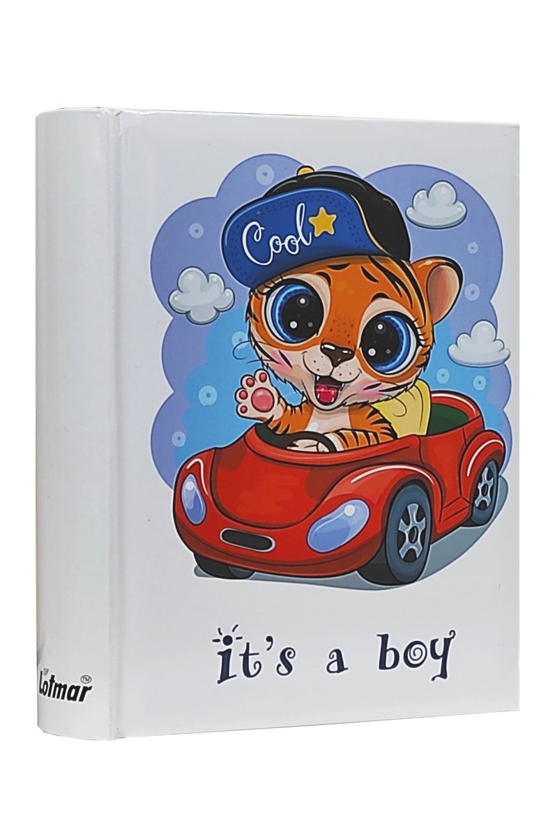 ALBUM DZIECKA dziecięcy szyty na 200 zdjęć 10x15 cm. z opisem CUTIES boy