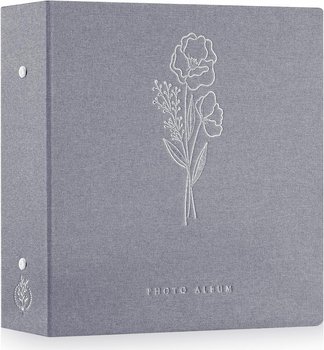ALBUM FOTOGRAFICZNY NA ZDJĘCIA LNIANY 600 KIESZENI 11,5 x 15 cm SZARY XL - TRS