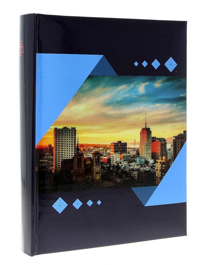 Zdjęcia - Ramka i album na zdjęcia Gedeon Album kieszeniowy Metropolia niebieski 200 zdjęć 10x15 