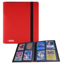 Album Klaser Na Karty  Mtg Tcg Piłkarskie Nba 4-Pocket  Czerwony 160 Kart