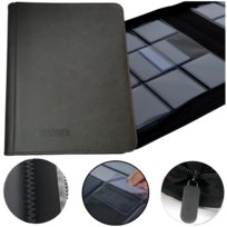 Album Klaser na Karty w Toploader 3X4 Piłkarskie  NBA MTG TCG Ultra Clear / Toploader Binder 9 Pocket Trading Cards Holds 216+