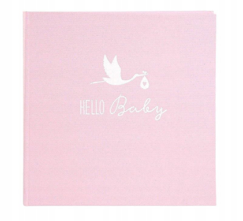 Фото - Фоторамка та фотоальбом HelloBaby Album na Narodziny Dziecka Hello Baby pink 60pg/WH 
