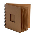 Album na spirali z okienkiem, brązowe eco, Happy Color - Happy Color