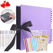 ALBUM NA ZDJĘCIA FOTOGRAFICZNY DIY DO OZDOBIENIA PREZENT WALENTYNKI+PISAKI