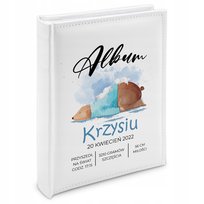 ALBUM PERSONALIZOWANY NA PREZENT CHRZEST EKOSKÓRA
