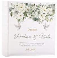 Album ślubny wklejane zdjęcia pamiątka ślubu personalizowana nadruk 40stron GEDEON