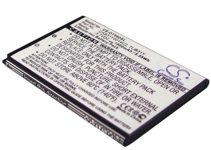 Cameron Sino Batteria 1500mAh Compatibile JVC SP-AD70, SP-AD90 – Li-Polymer, 3.7V