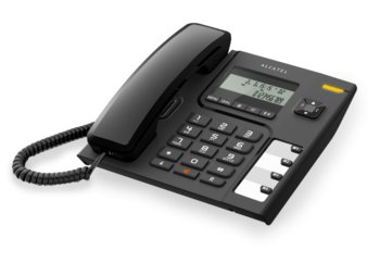Alcatel, telefon stacjonarny, T56, czarny - Alcatel