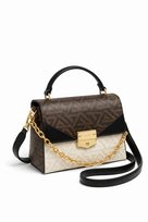 ALDO TOREBKA KLASYCZNA BIAŁO CZARNA Z ŁAŃCUCHEM I PASKIEM 1I4A ALDO