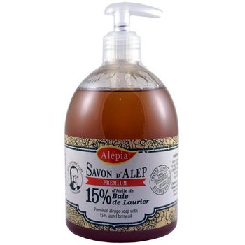 Alepia, mydło aleppo w płynie 15%, 500 ml - Alepia