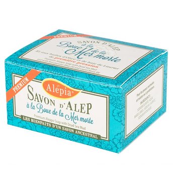 Alepia, Premium, mydło alep z błotem z morza martwego, 125 g - Alepia