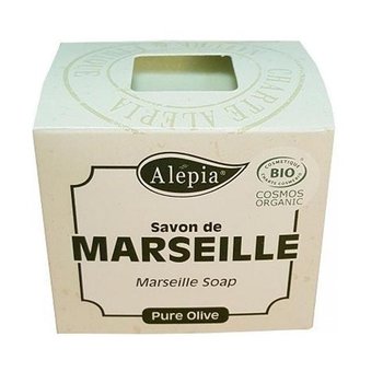 Alepia, Savon De Marseille, mydło marsylskie z oliwy z oliwek, 230 g - Alepia