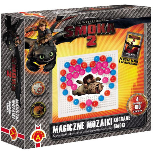 Alexander, Jak wytresować smoka 2, zestaw kreatywny Magiczne mozaiki