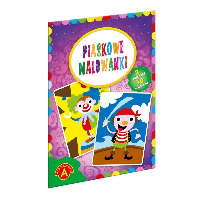 Alexander, piaskowe malowanki Klaun i Pirat
