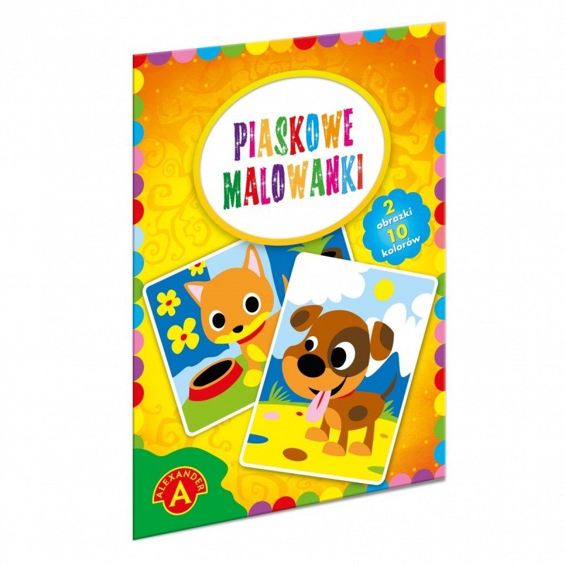 Alexander, piaskowe Malowanki Piesek i Kotek