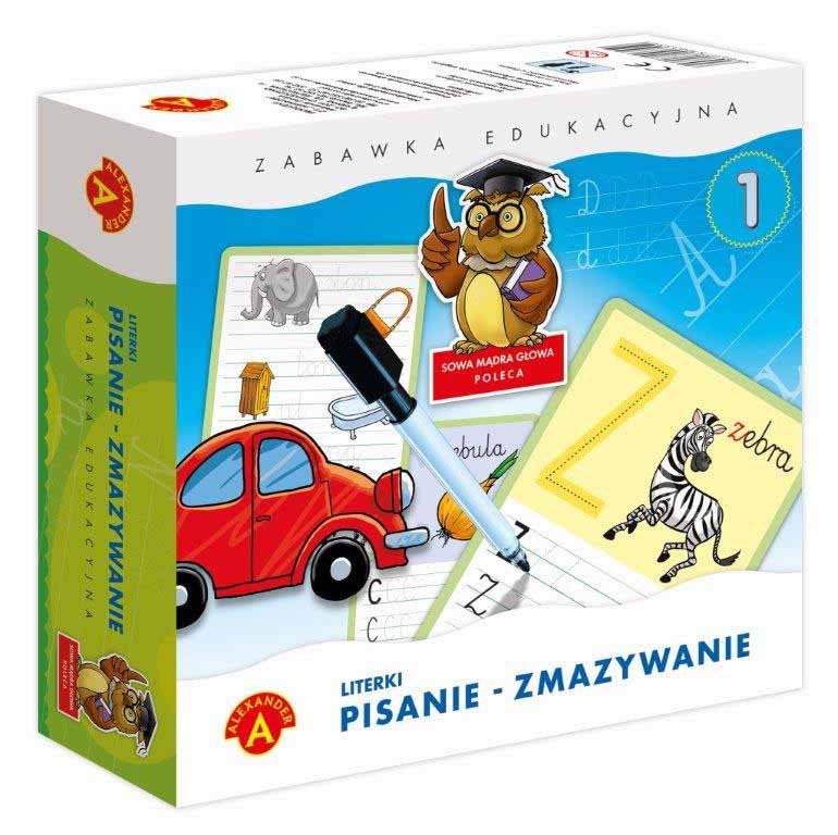 Alexander, zestaw edukacyjny Literki pisanie - zmazywanie