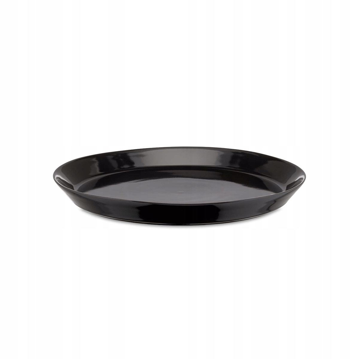Alessi Tonale | DC03/77 B - Set di 4 Piattini in Ceramica Stoneware, Nero
