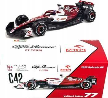 ALFA ROMEO C42 F1 2022 77 Bottas KASK BBurago 1:43 - Bburago