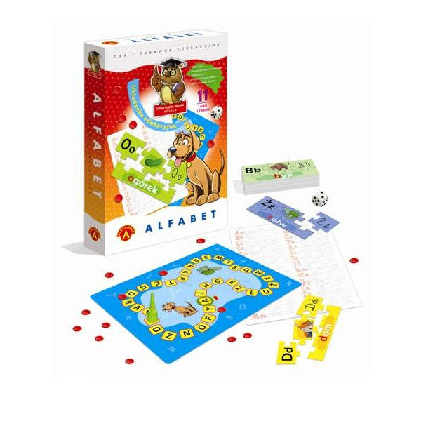 Alfabet-Układanka Edukacyjna Planszowa Alexander Gra Zabawa Dla Dzieci 4 +