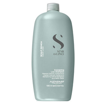 Alfaparf, Semi Di Lino Scalp Renew, niskopieniący energetyzujący szampon do włosów osłabionych i wypadających, 1000 ml - Alfaparf