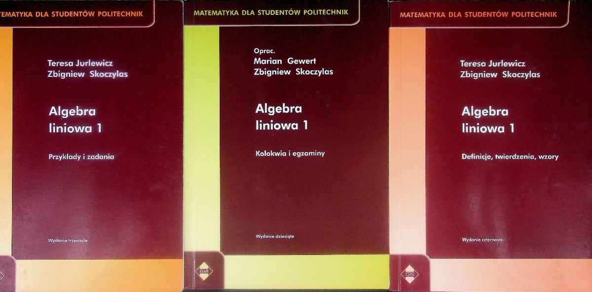 Algebra liniowa Tom 1 do 3 - Skoczylas Zbigniew | Książka w Empik