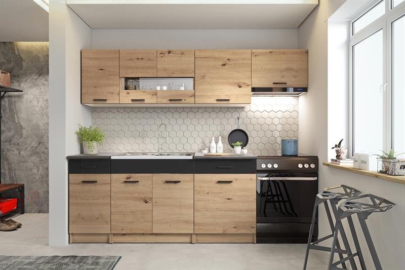 ALINA 240 KUCHNIA D B ARTISAN CZARNY MAT Halmar Sklep EMPIK COM alina-240-kuchnia-d-b-artisan-czarny-mat-halmar-sklep-empik-com
